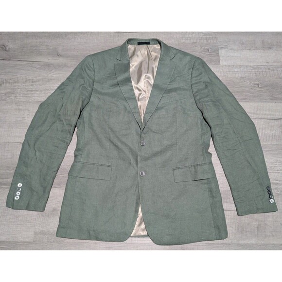 Ralph Lauren Men's 42L Sport Coat Jacket UltraFlex 100% Linen Sage Green